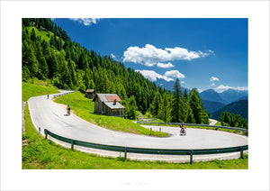 Passo Giau Bends - The Dolomites Gifts for Cyclists, Cycling Photography Prints by davidt