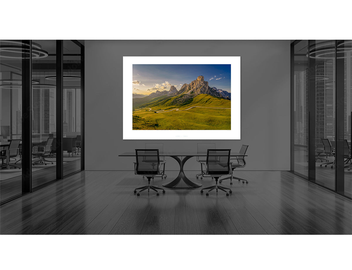 Passo Giau The Dolomites Cycling office art prints Gifts for Cyclists by davidt