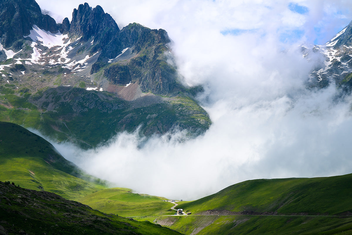 Col de la Croix de Fer - From the Top. Cycling Art. Cycling photography prints by davidt