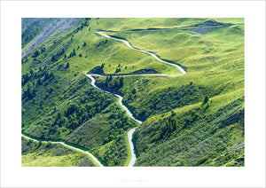 Col du Glandon Top Bends. Cycling Art for offices