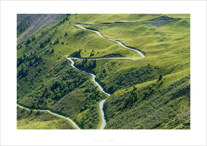 Gifts for Cyclists. Col du Glandon Top Bends. Cycling Art by davidt. Cycling prints