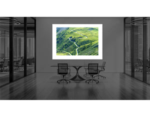 Col du Glandon Top Bends. Office Cycling Art by davidt. Cycling prints