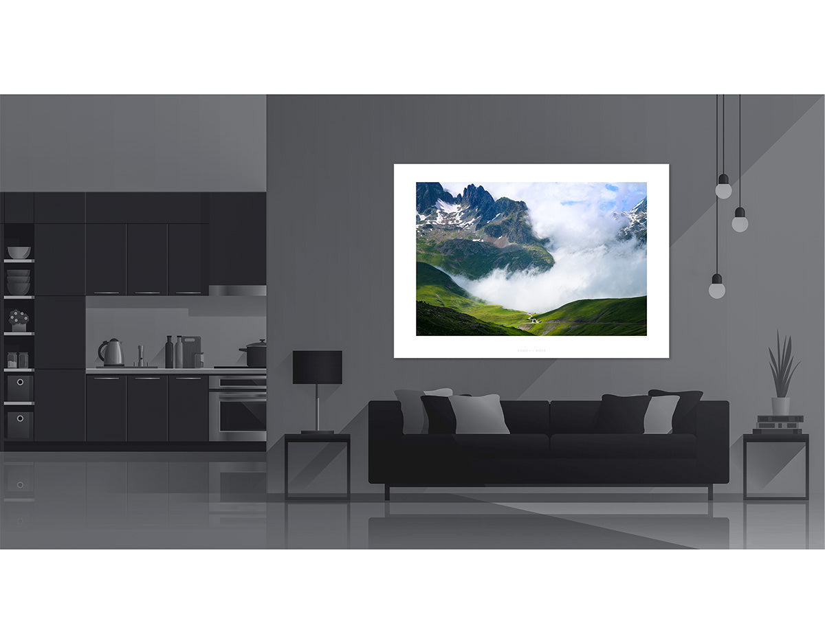 Col de la Croix de Fer - From the Top. Cycling Art. Cycling photography prints by davidt