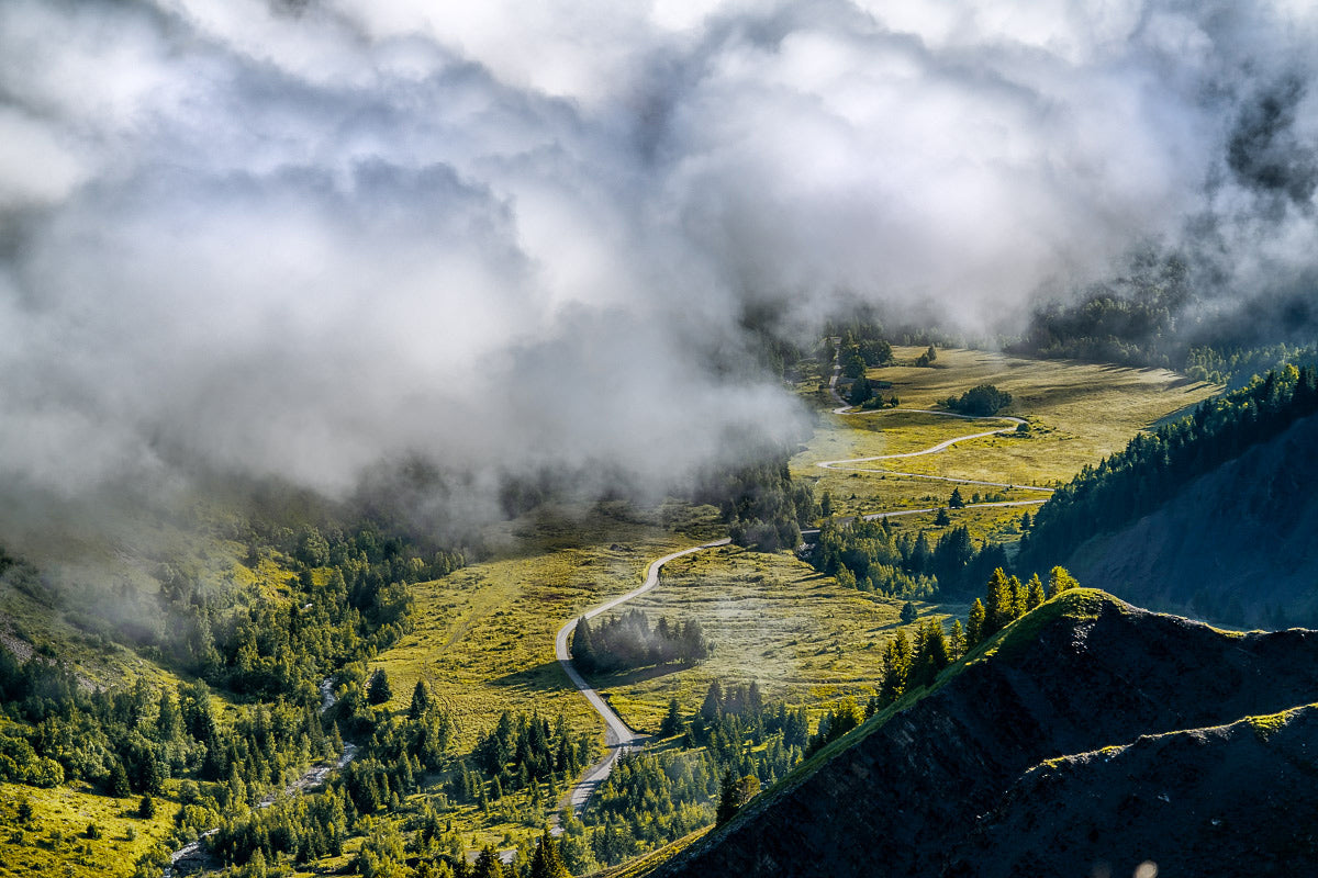 The Col du Glandon Valley Road. Gifts for Cyclists. Cycling Art, Cycling photography prints by davidt