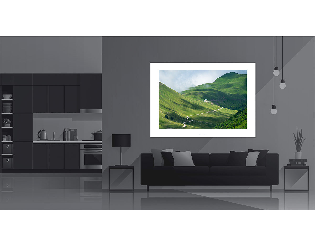 Col de la Croix de Fer - Glandon X Roads. Cycling Art by Davidt. Cycling 