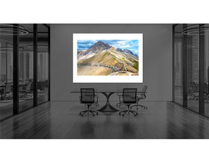 Le Grand Galibier in the French Alps with the Tour de France