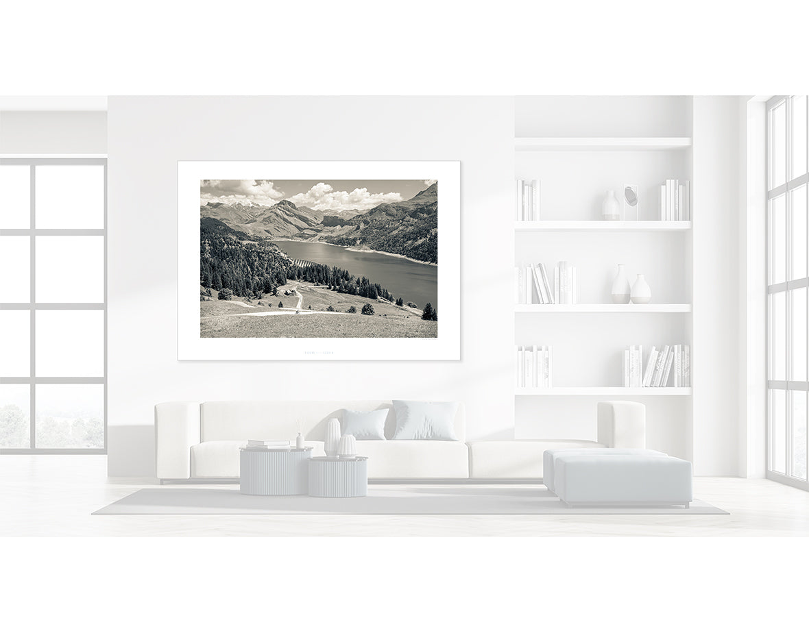 Col du Pré - Descent cycling landscape photography prints of the Great Cycling Climbs