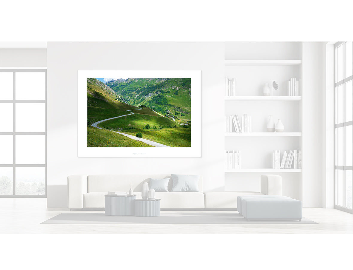 Cormet de Roselend - Roads. Great Cycling Climbs prints by davidt