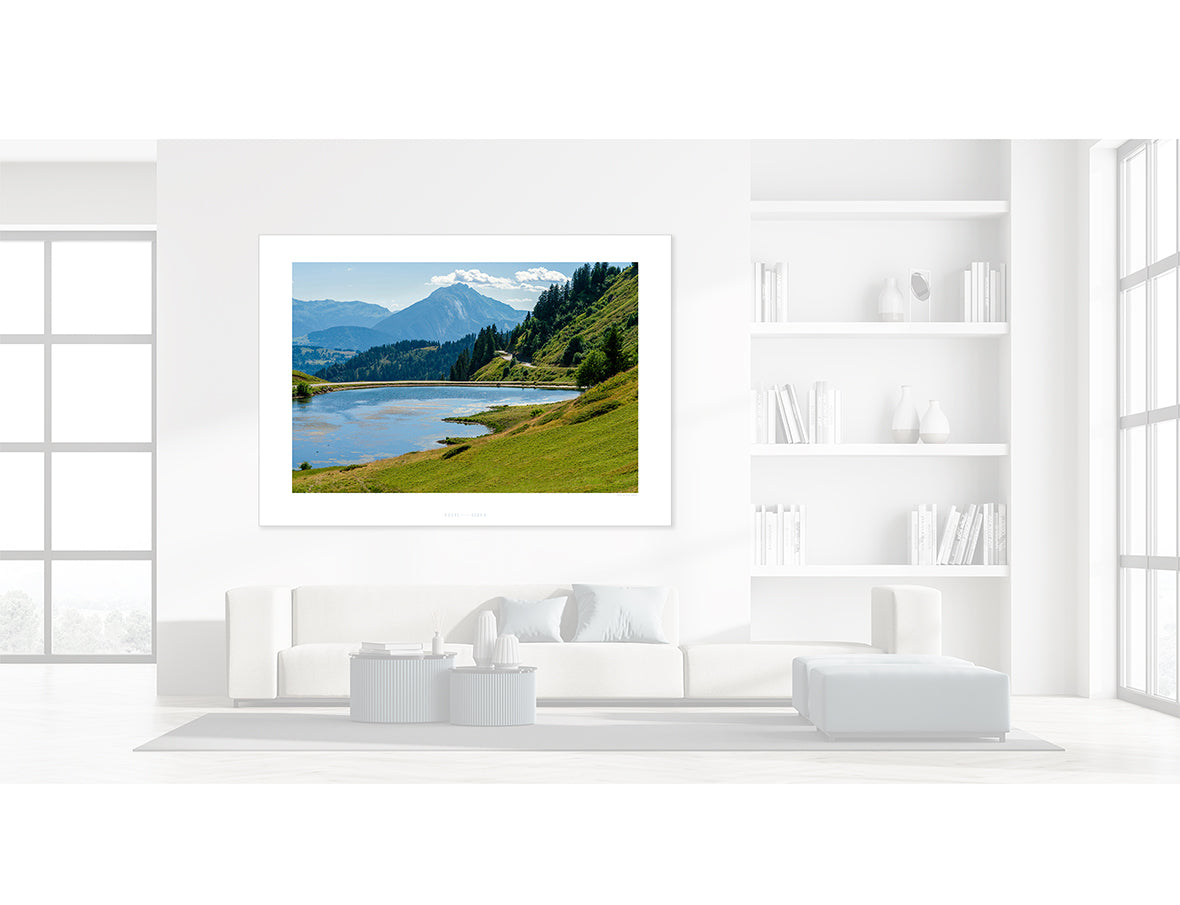Col de Joux Plane - Lakeside Print by davidt