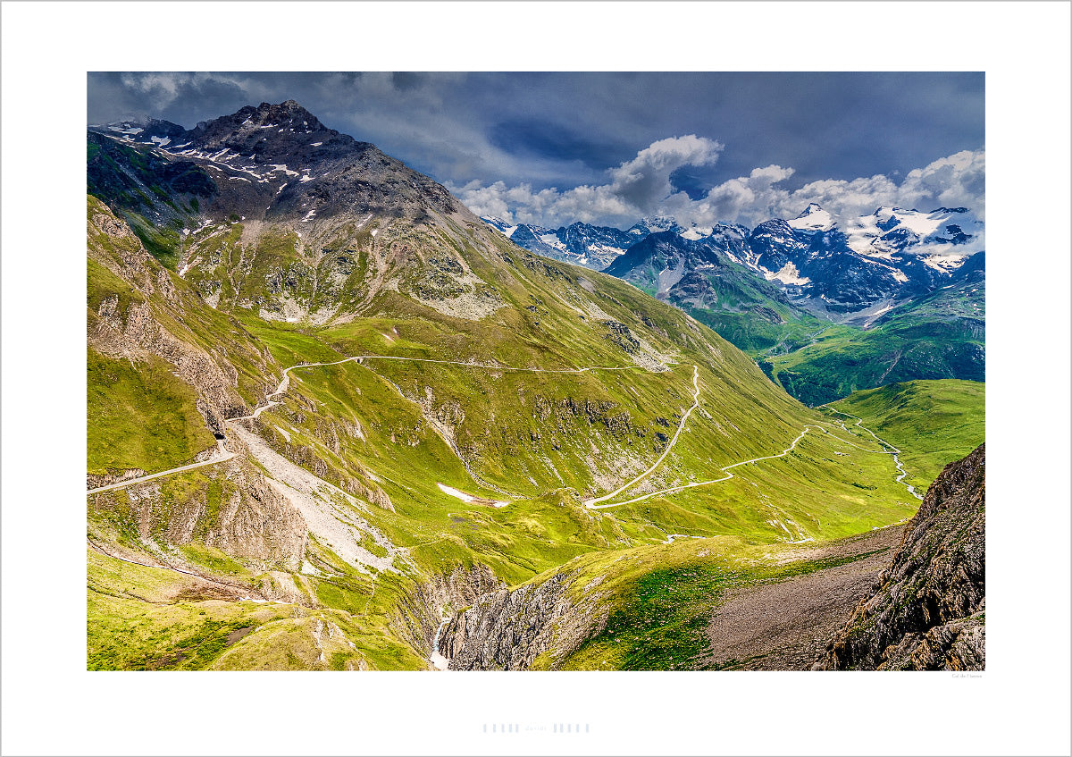 Col de I'Iseran Cycling Photography Prints Luxury Gifts for Cyclists, Photography Prints by Davidt