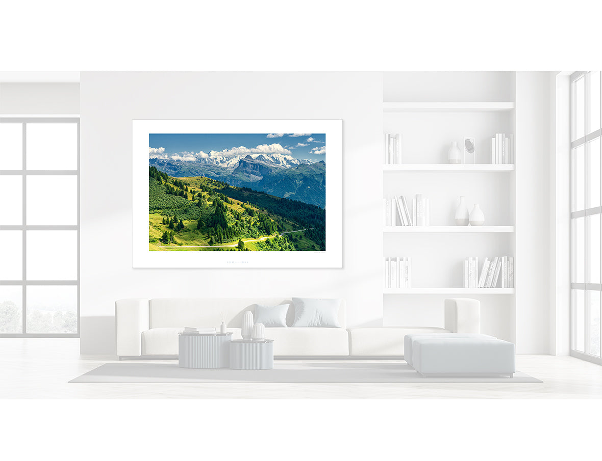 Col de Joux Plane - Mont Blanc Photography print by davidt