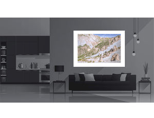 Col d'Izoard Race Day Casse Desert. Cycling photography prints by davidt. Gifts for cyclists