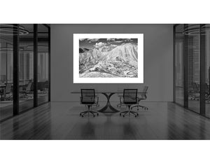 Col d'Izoard - Top - B&W Photography prints for cyclists by davidt