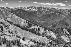 Col d'Izoard - Man and the Mountain Black and white Gifts for cyclists by davidt