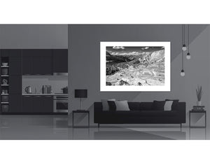 Col d'Izoard - Look North - b & w. Cycling photography prints by davidt