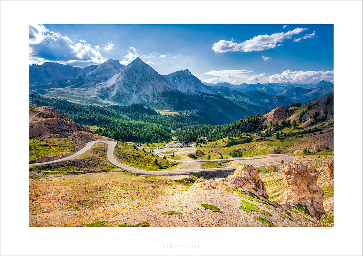 Col d'Izoard - Northern Climb, colour, cycling photography landscapes, original gifts for cyclists by davidt