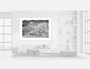 Col d'Izoard - Top - B&W photography  gifts for cyclists by davidt