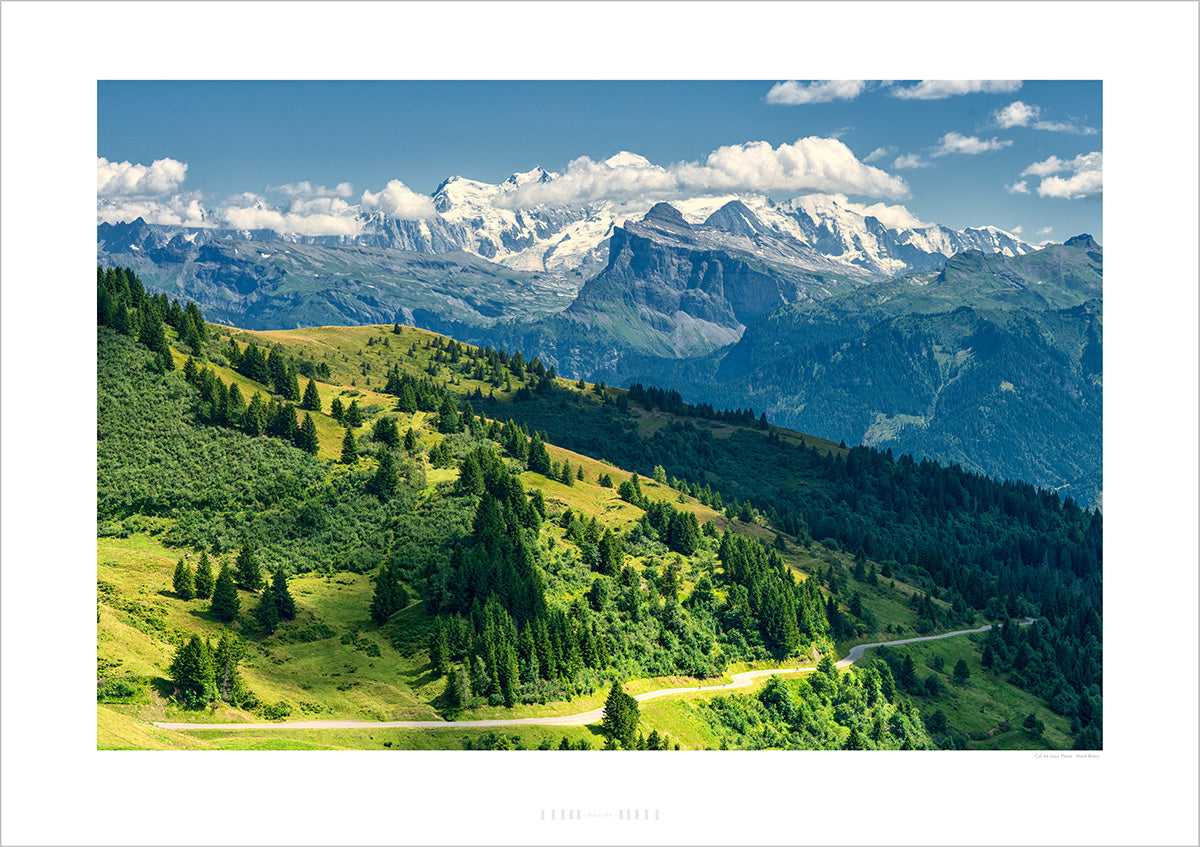Col de Joux Plane - Mont Blanc Photography print by davidt