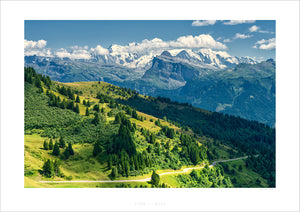 Col de Joux Plane - Mont Blanc Photography print by davidt