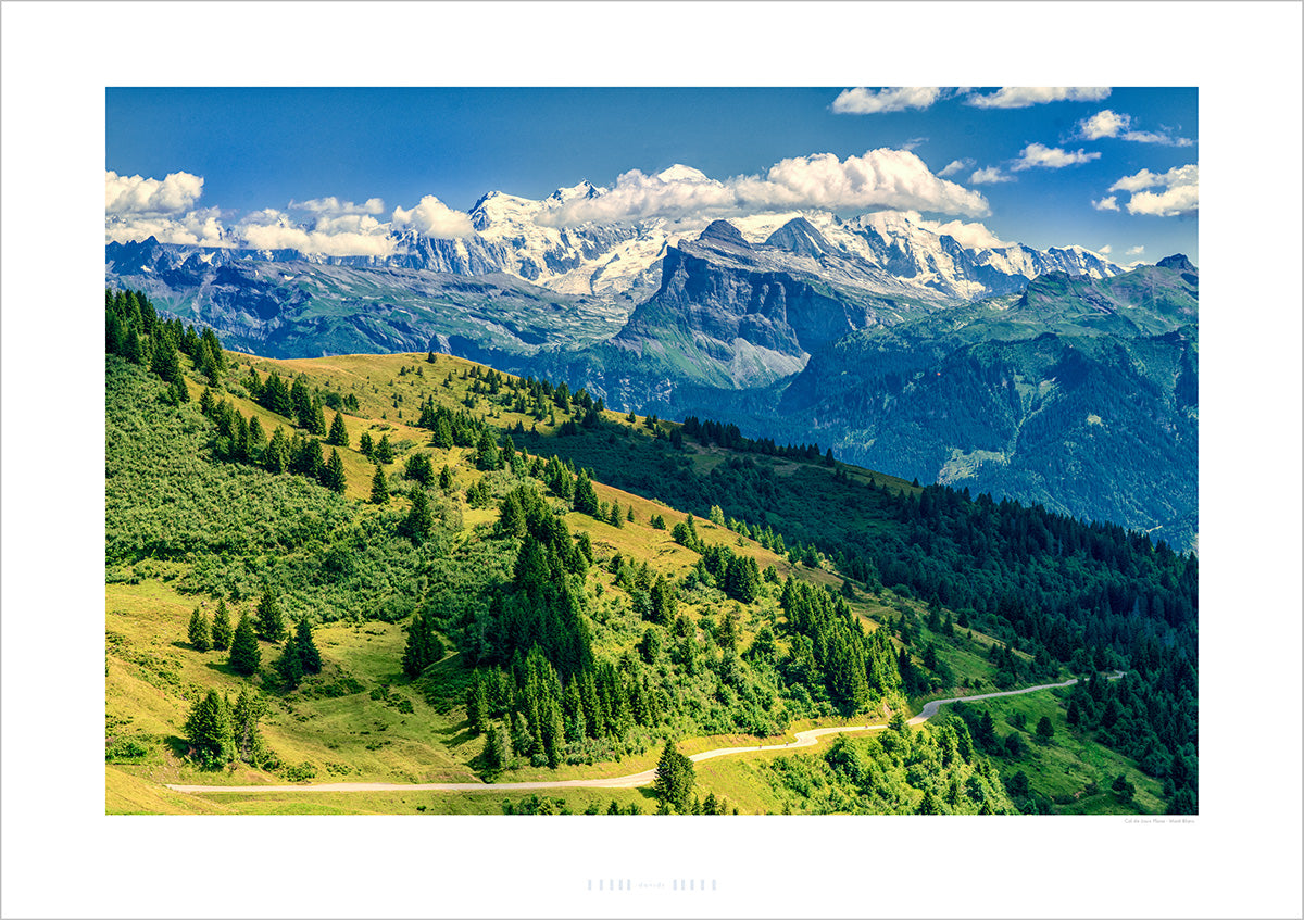 Col de Joux Plane Mont Blanc - Cycling photography prints by davidt