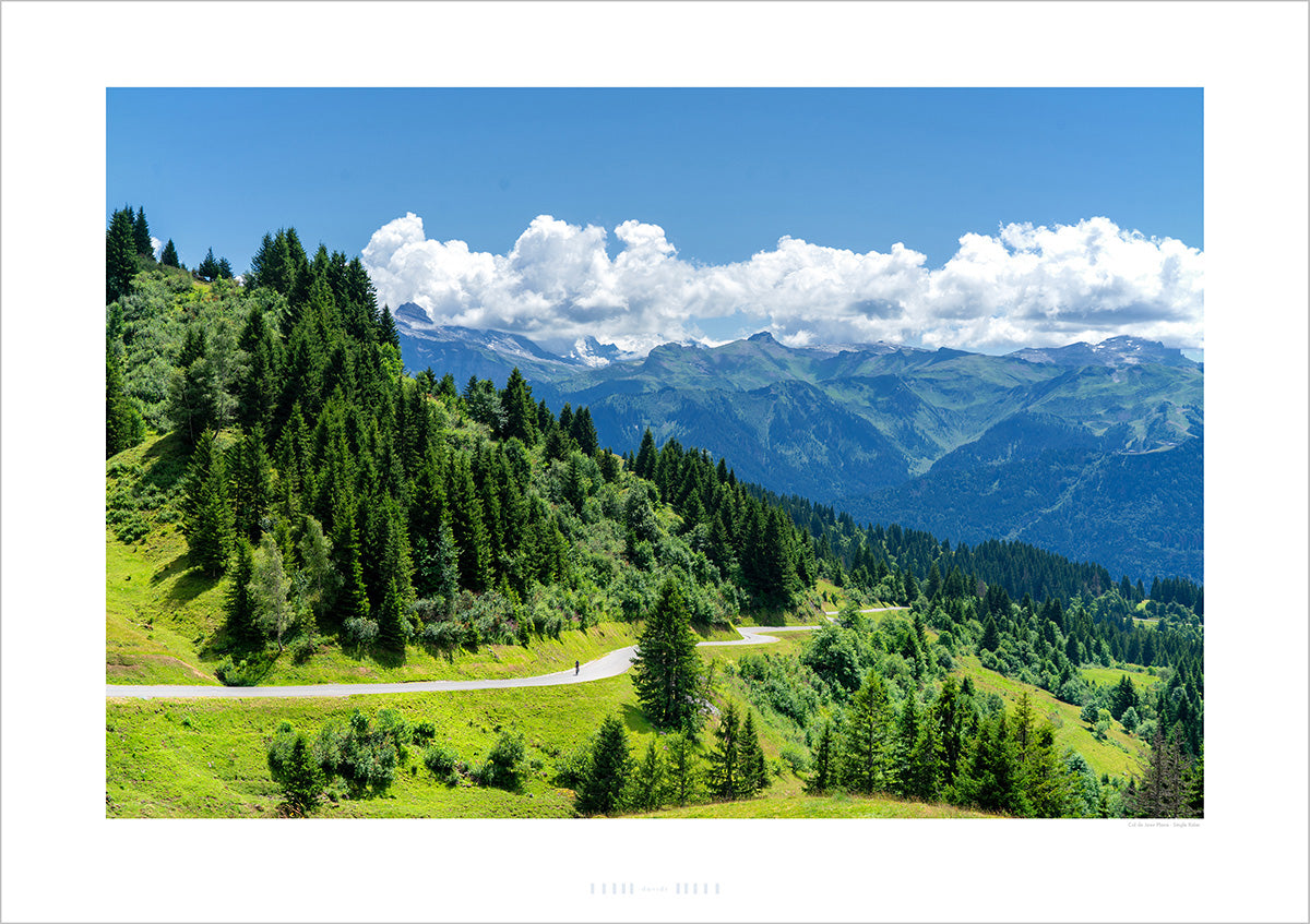 Col de Joux Plane Single Rider print
