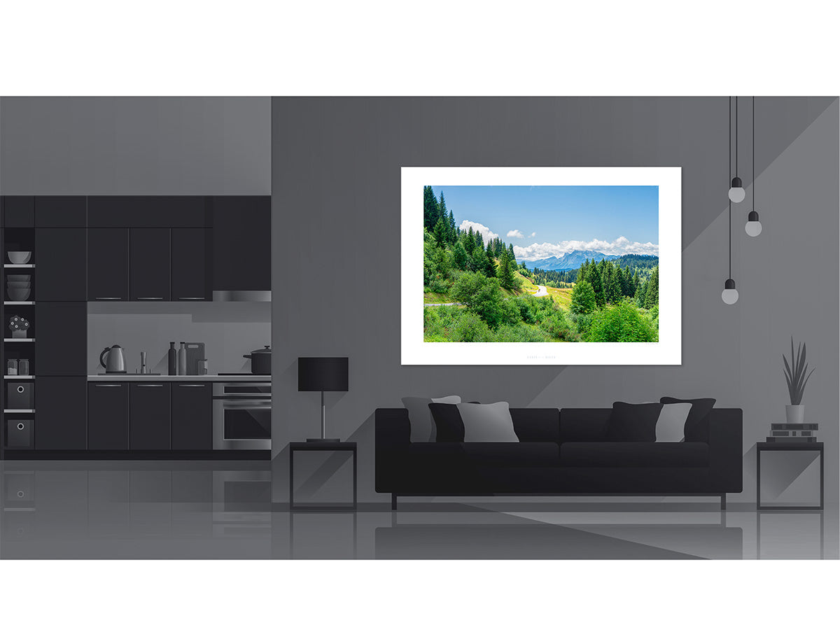 Col de Joux Plane - Vista Great Cycling Landscape Climbs by davidt