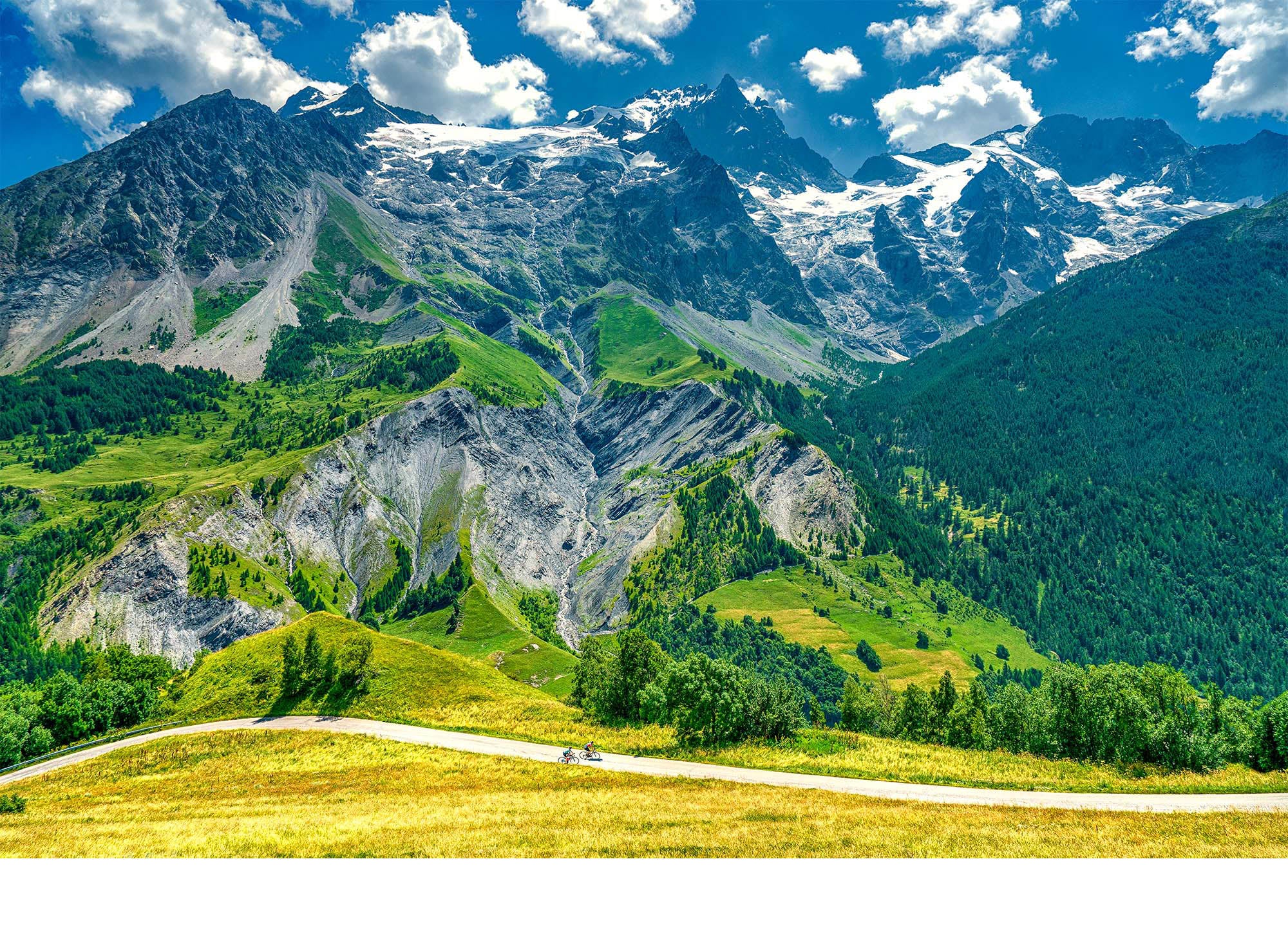 Col du Lautaret Cycling prints of the Great cycling climbs by davidt
