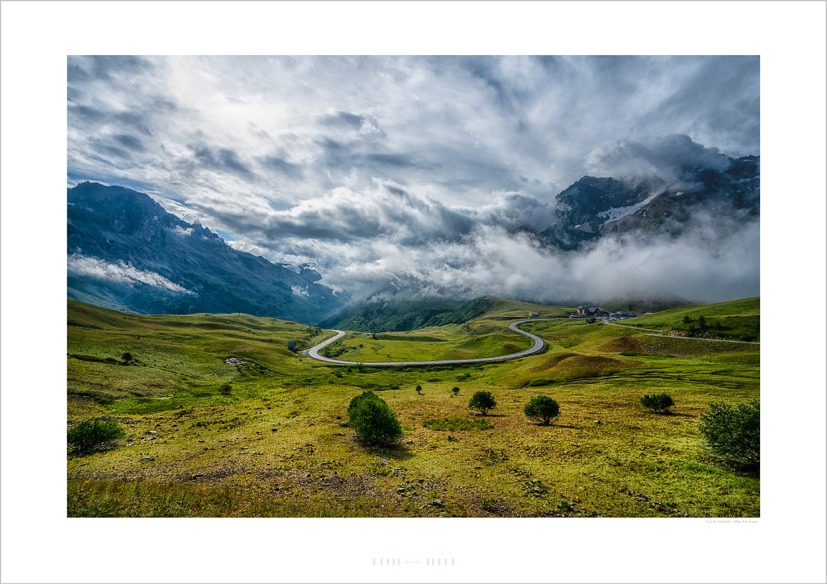 Col du Lautaret - After the Storm  Where the top of the Col du Lautaret meets the bottom of the Col du Galibier.  Cycling prints by davidt