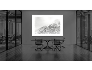 Life is a Road - Black & White Cycling Photography office Prints by davidt. Cycling Art.