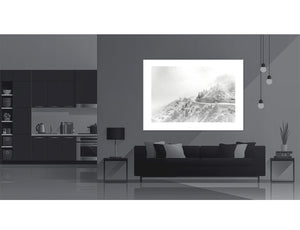 Life is a Road - Black & White Cycling Photography Prints for home by davidt. Cycling Art.