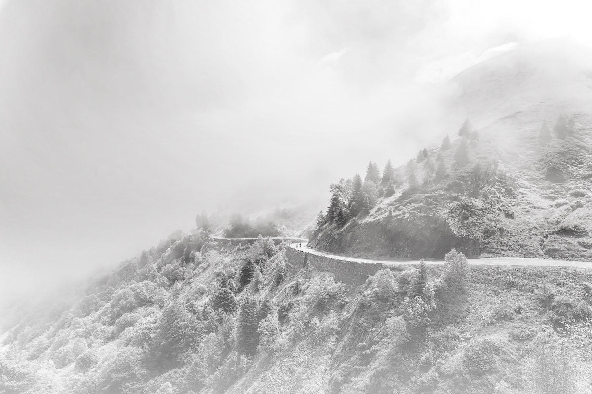 Life is a Road - Black & White Cycling Photography Prints by davidt. Cycling Art.