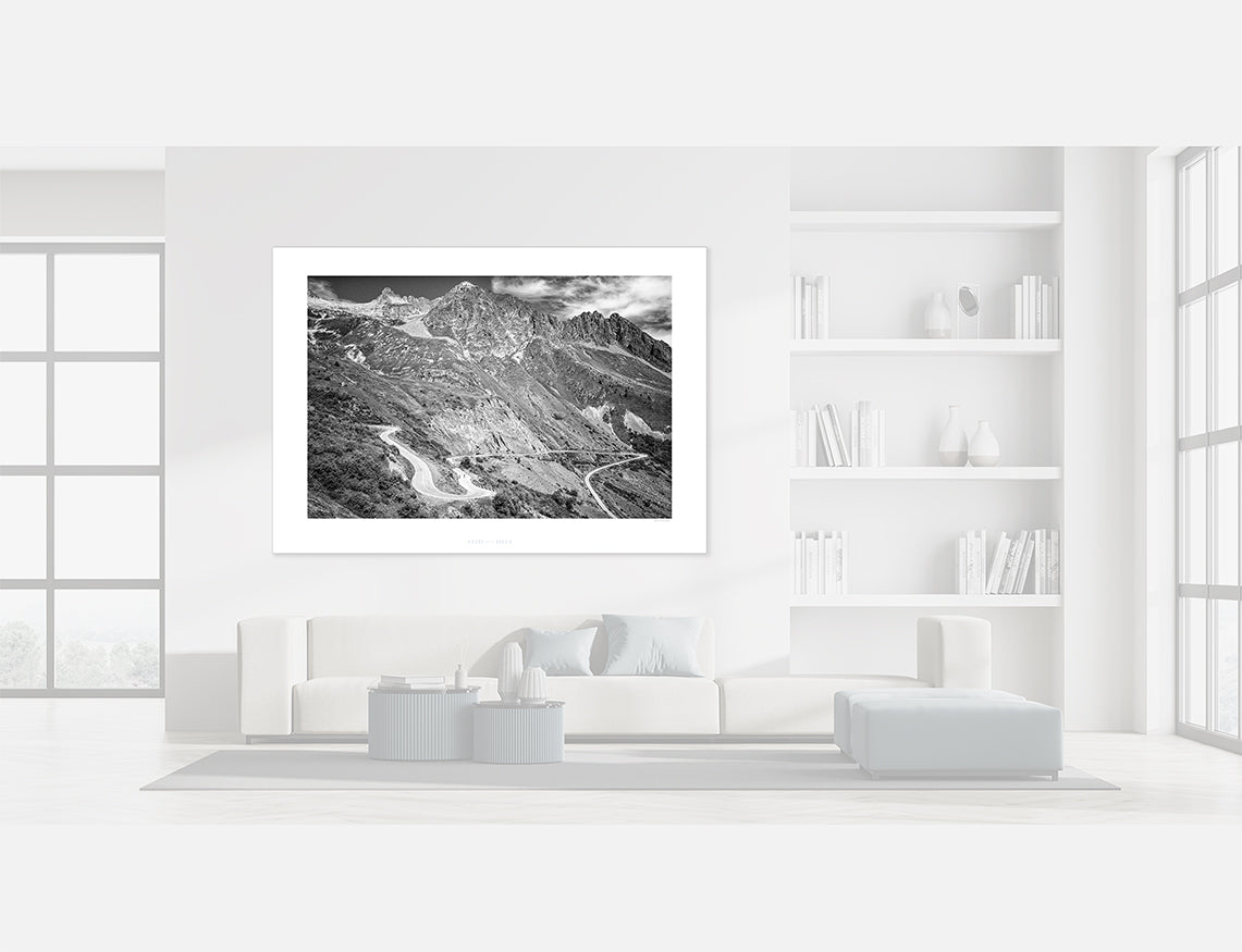 Col de la Madeleine - Black and white photography prints by davidt