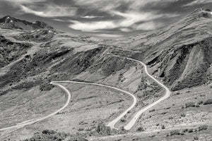 Col da la Madeleine - Black and white cycling photography prints. Unique and original gifts for cyclists.