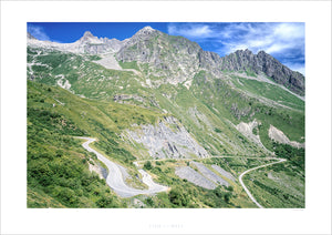 Col da la Madeleine - Original Cycling Art. Unique gifts for cyclists. Cycling photography prints