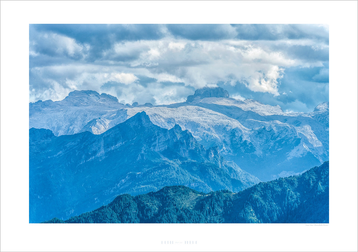 The Marmolada Glacier from the Passo Giau The Dolomites Gifts for Cyclists, Cycling Photography Prints by davidt