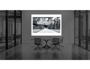 The Mountains Call Limited Edition - Black and White cycling photography print by davidt. Gifts for cyclists. Cycling art.