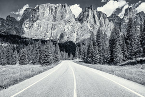 The Mountains Call Limited Edition - Black and White cycling photography print by davidt. Gifts for cyclists. Cycling art.