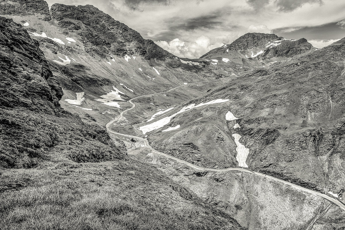 Col de I'Iseran Top Black and white cycling photography prints