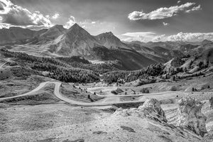 Col d'Izoard - Northern Climb - b & w cycling photography print by davidt