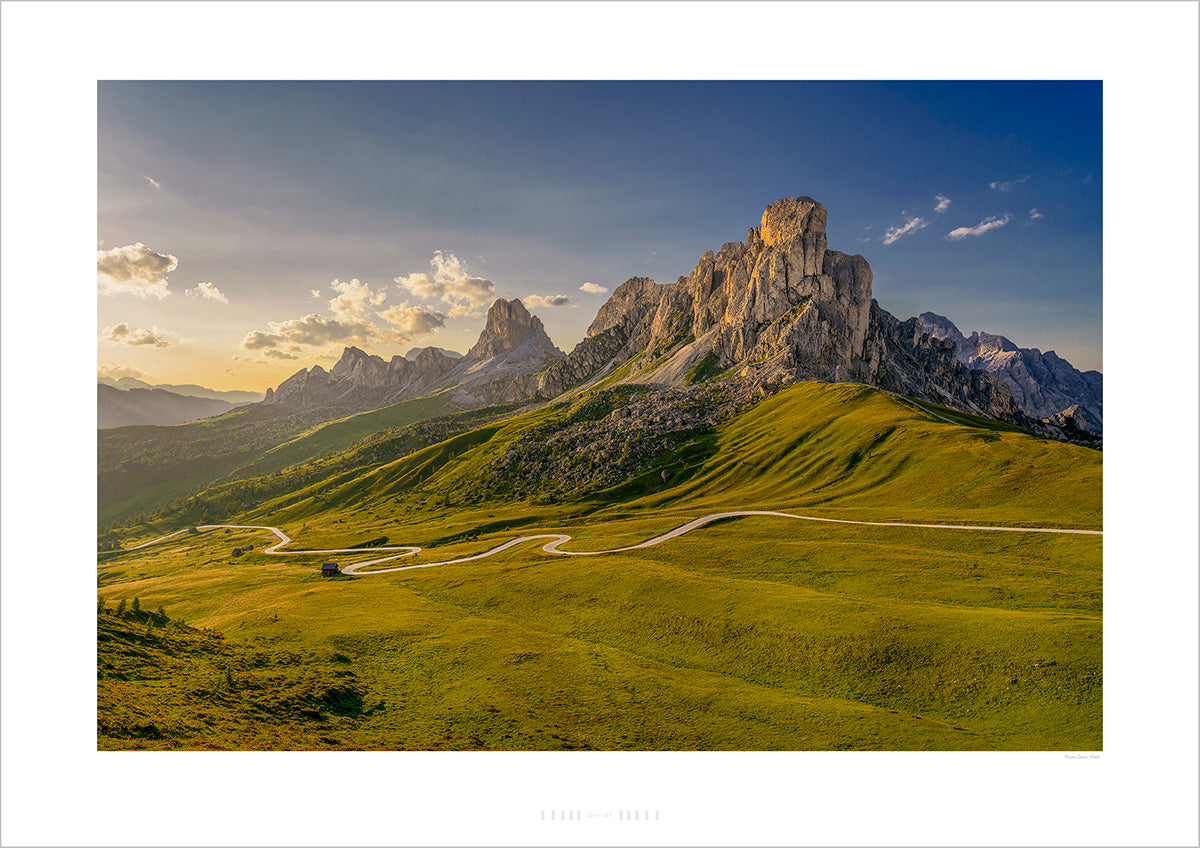 Passo Giau The Dolomites Cycling art prints Gifts for Cyclists by davidt