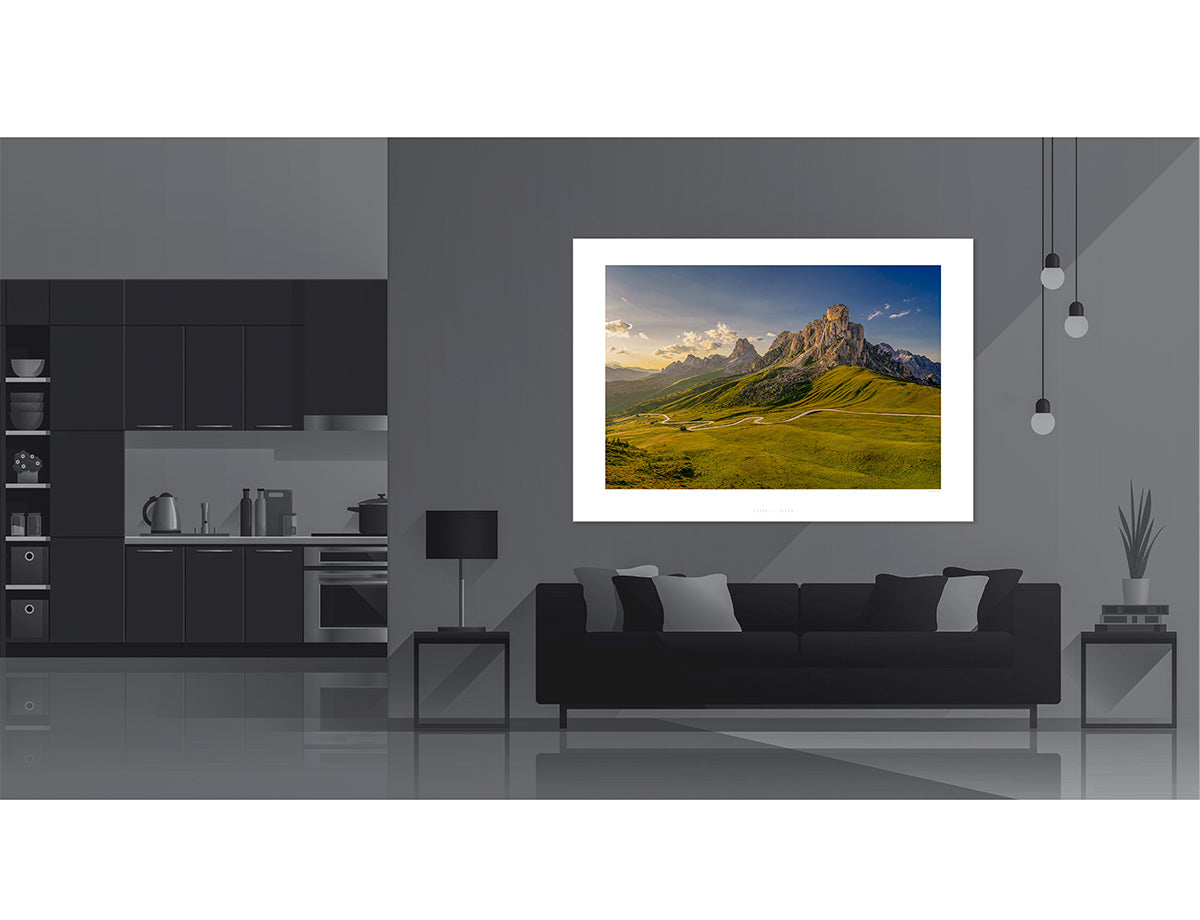 Passo Giau - The Dolomites Cycling art prints Gifts for Cyclists by davidt