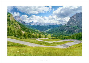Passo Gardena - The Dolomites - Gifts for Cyclists, Cycling Photography Prints by davidt