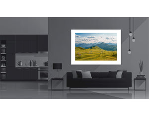 Passo Giau - From the Top - summer pastures. Cycling photography gifts for cycling by davidt