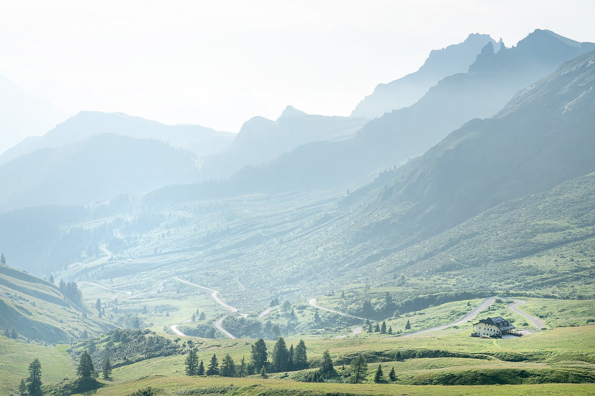 Passo Pordoi - Road to Arabba - The Dolomites - Gifts for Cyclists, Cycling Photography Prints by davidt. Cycling prints. Cycling art.