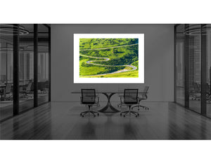 Passo Pordoi - Riders of the Maratona 2022 - The Dolomites - Gifts for Cyclists, Cycling Photography office Prints by davidt