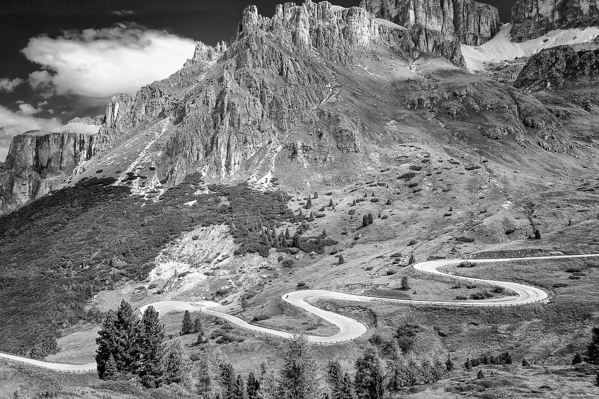 Passo Pordoi - The Dolomites - Cycling prints, Gifts for Cyclists, Cycling Photography Prints by davidt