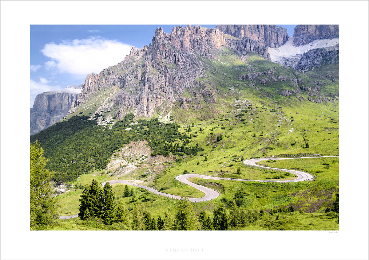 Passo Pordoi - The Dolomites - Gifts for Cyclists, Cycling Photography Prints by davidt