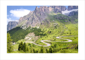 Passo Pordoi - The Dolomites - Gifts for Cyclists, Cycling Photography Prints by davidt