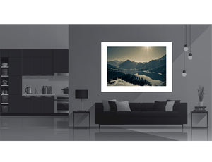 Col du Pré - Lakeside Print B&W Great Cycling Climbs by davidt