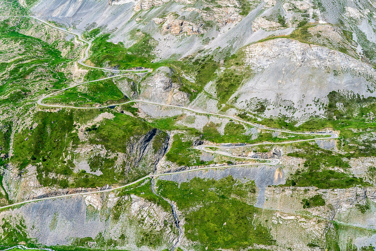 Col du Galibier - The Road Goes on Forever A Cycling landscape photography print by davidt